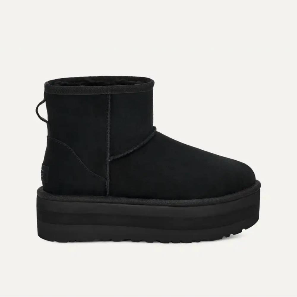 UGG Women’s Classic Mini Platform Sueded Black